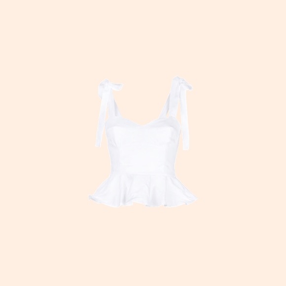 Reformation Tops - Reformation Kassi Top (White)